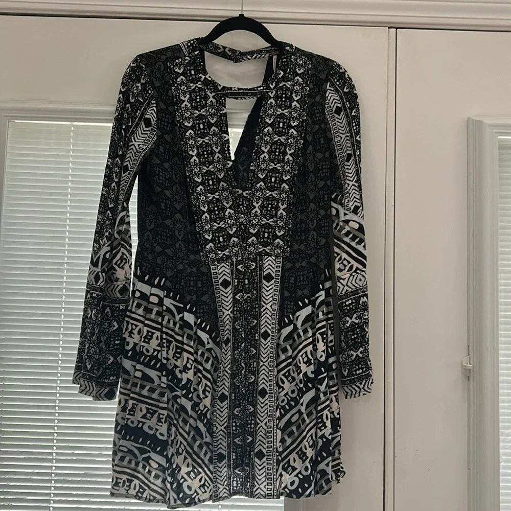 Free People Long sleeve cutout dress size 2